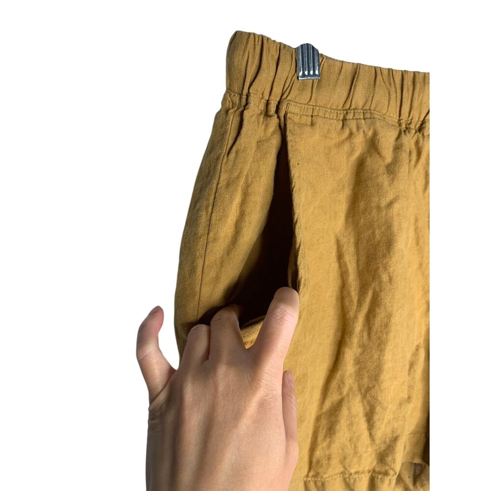 PARACHUTE Linen Tank and Shorts Lounge Set in Ochre - Picture 8 of 10